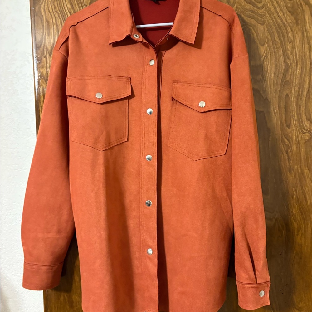 Women’s Orange Shacket